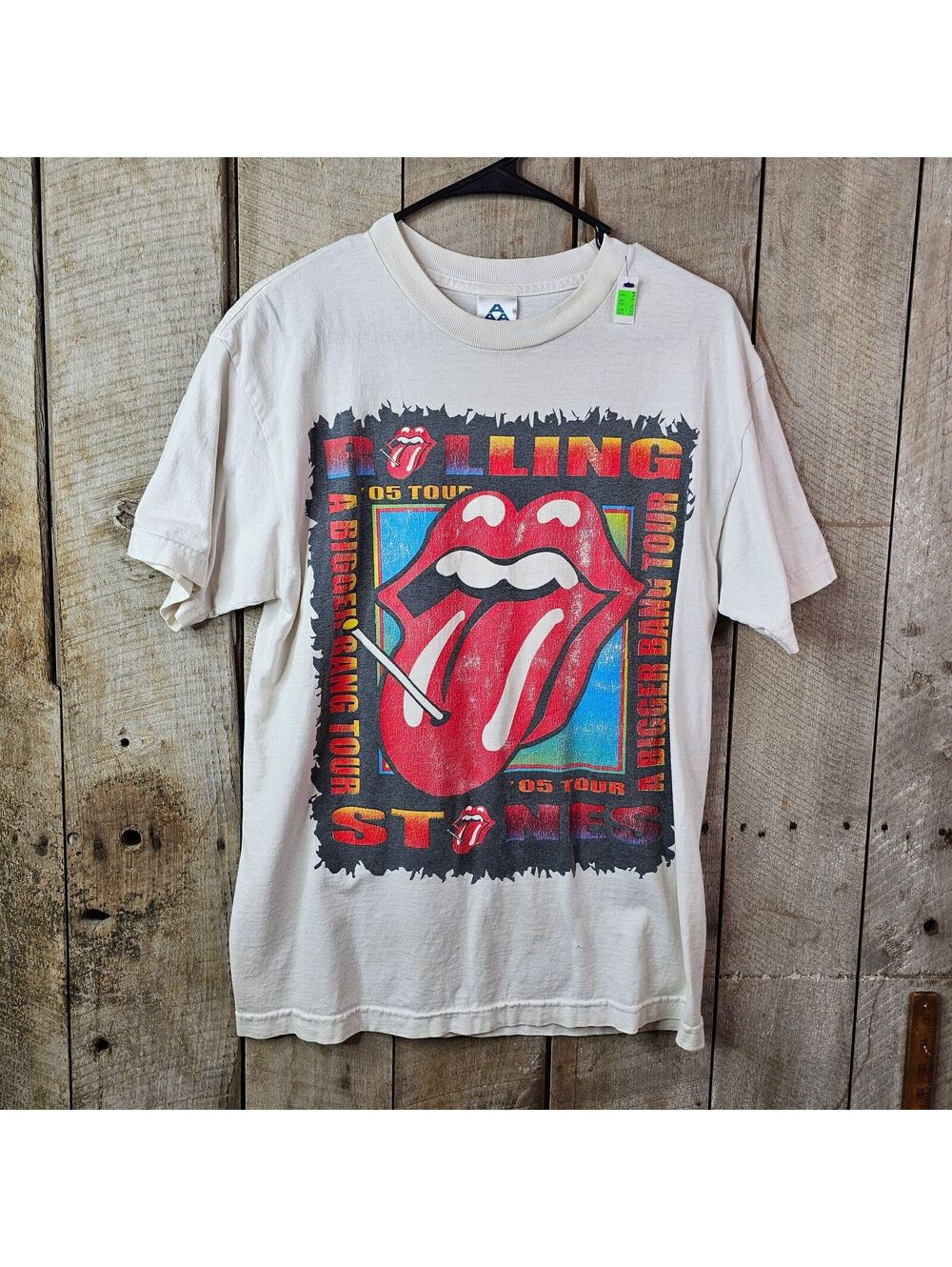 Vintage 2005 Rolling Stones A Bigger Bang Tour T-Shirt Mens Medium Rock Band Tee